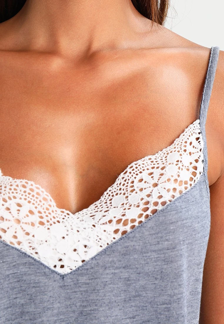 Anna Field SET - Nachtwäsche Set - Off-white/dark Blue – Bild 5