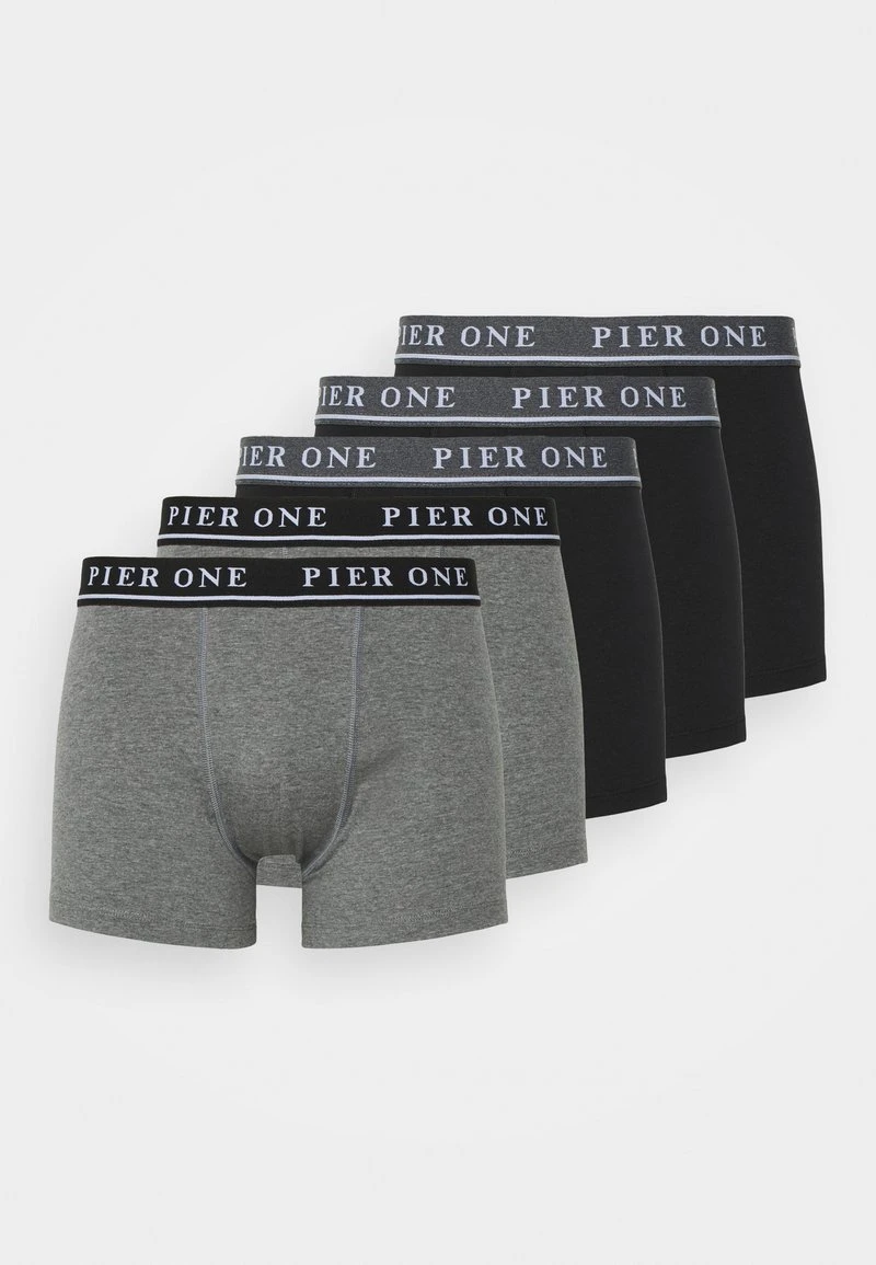 Pier One 5 PACK - Panties - Black/mottled Dark Grey – Bild 5