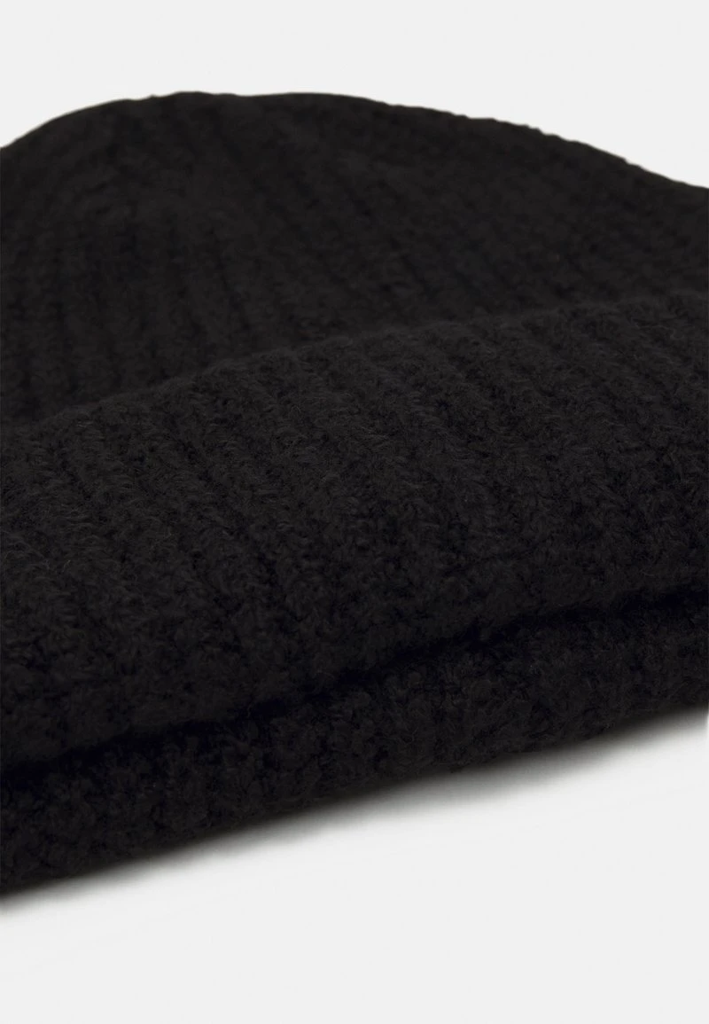 Pier One SHORT MICRO BEANIE UNISEX - Mütze - Black – Bild 3