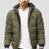 Indicode Jeans REGULAR FIT - Winterjacke - Dark Green