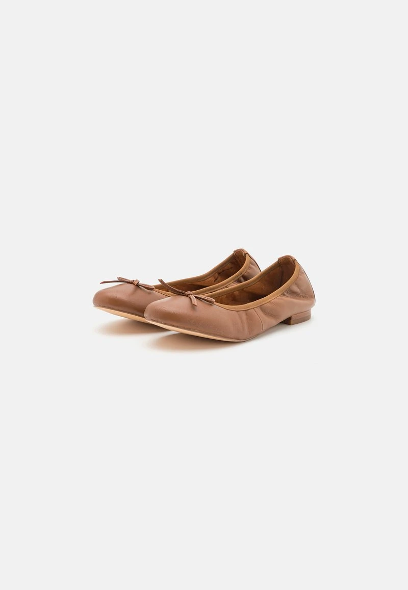 Pier One LEATHER - Klassischer Ballerina - Cognac – Bild 3