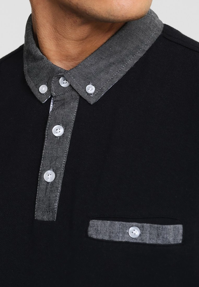 Pier One Poloshirt - Black – Bild 4