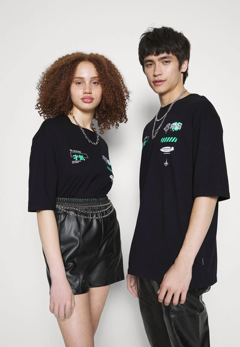 YOURTURN UNISEX - T-Shirt Print - Black