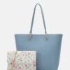 Anna Field SET - Shopping Bag - Blue