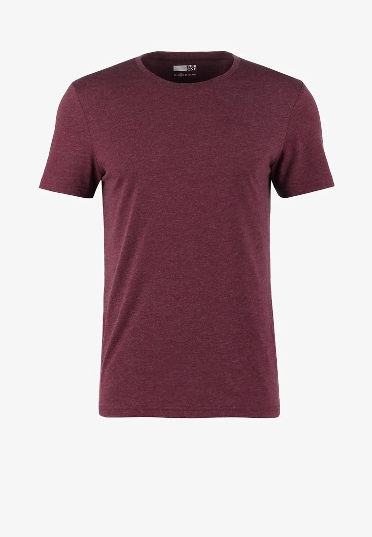 Pier One T-Shirt Basic - Bordeaux Melange – Bild 5