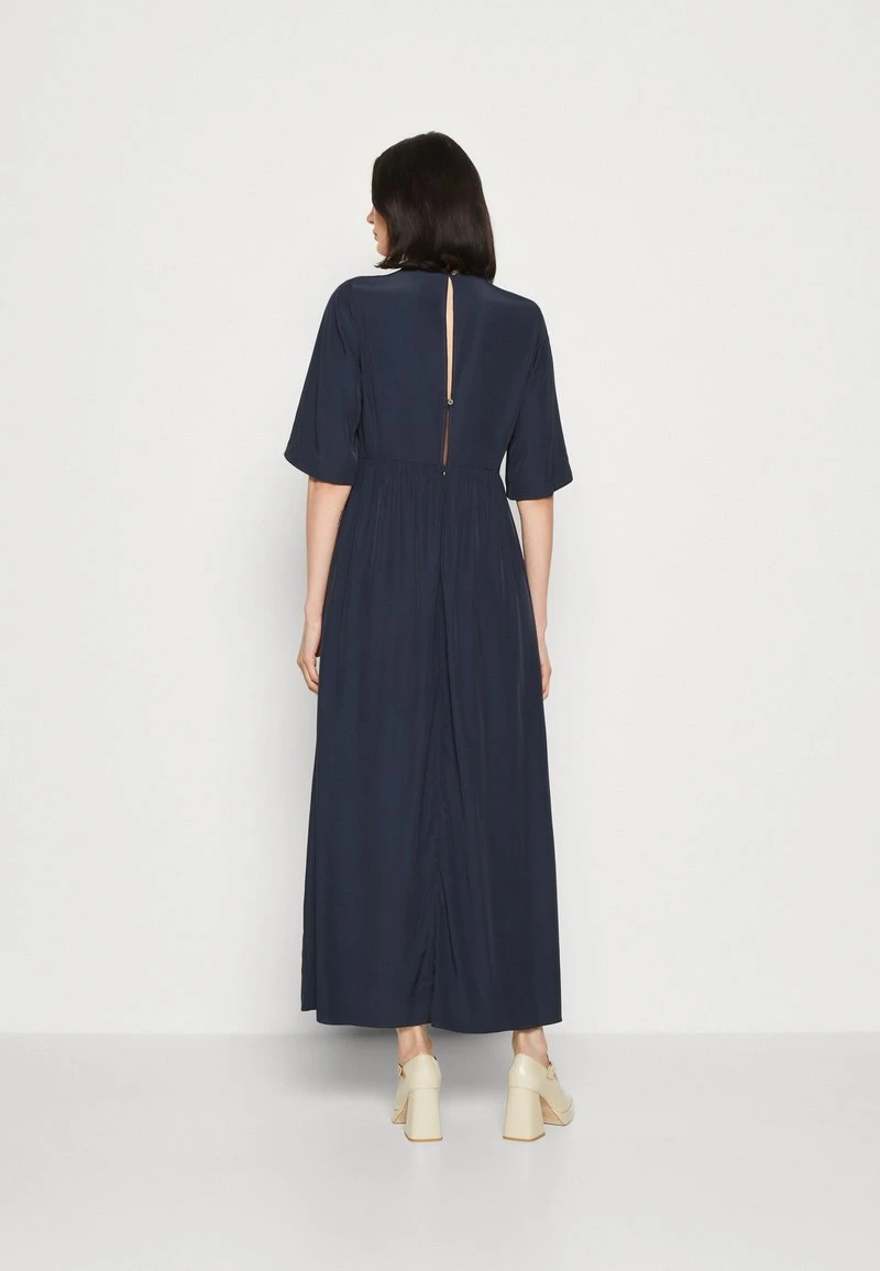 Marc O'Polo DRESS FEMININE SHAPE V NECK WING SLEEVES - Maxikleid - Deep Blue Sea – Bild 3