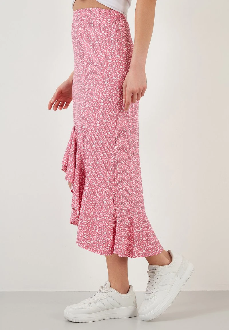 LELA REGULAR FIT - A-Linien-Rock - Fuchsia – Bild 3