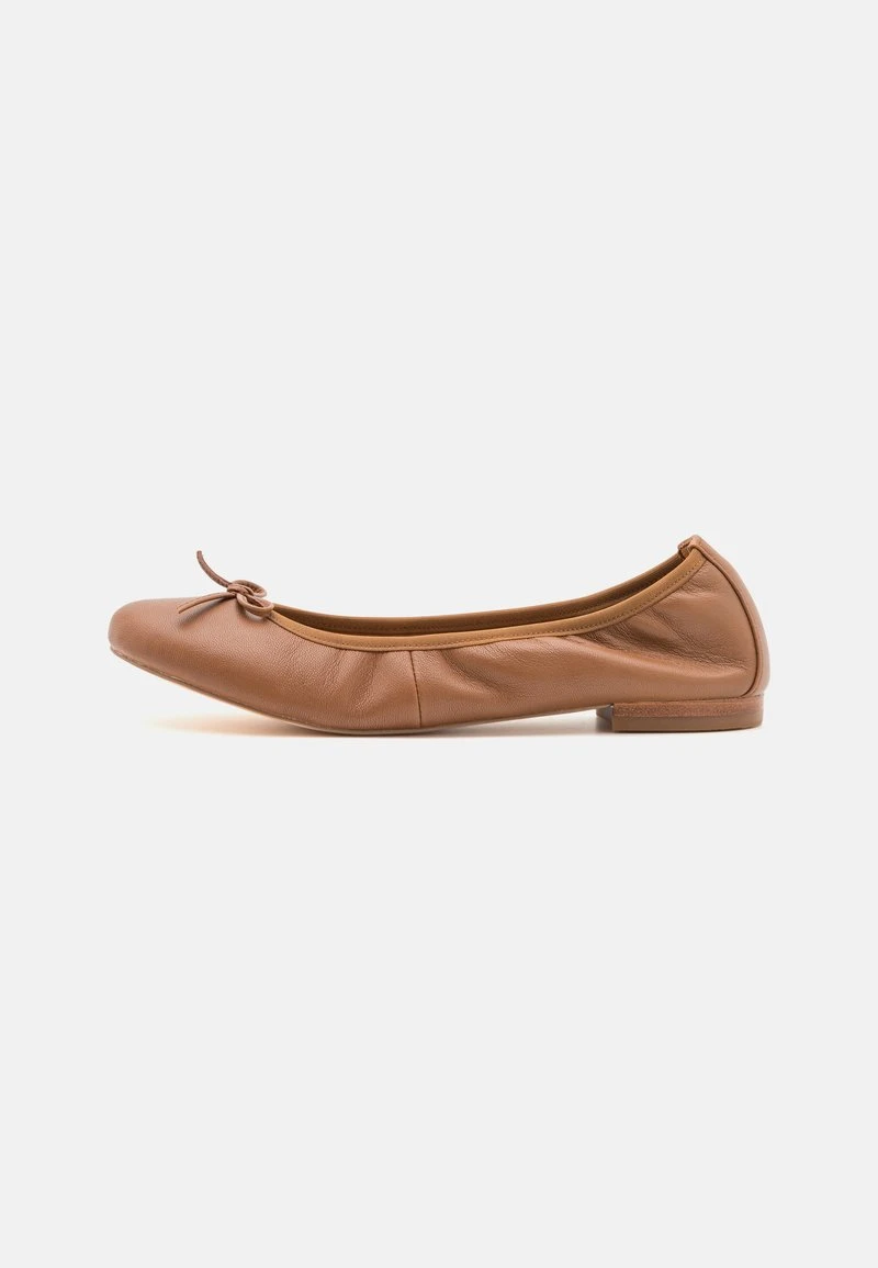 Pier One LEATHER - Klassischer Ballerina - Cognac – Bild 2