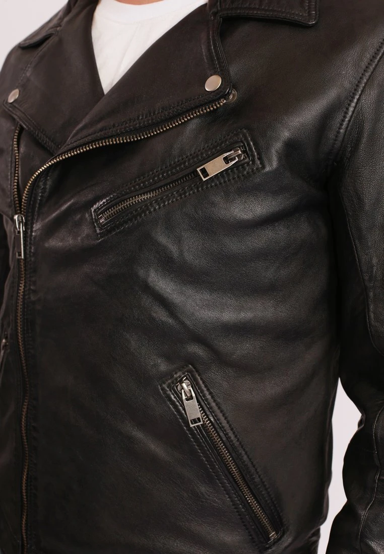 LE TEMPS DES CERISES LAMBERT - Lederjacke - Black – Bild 4