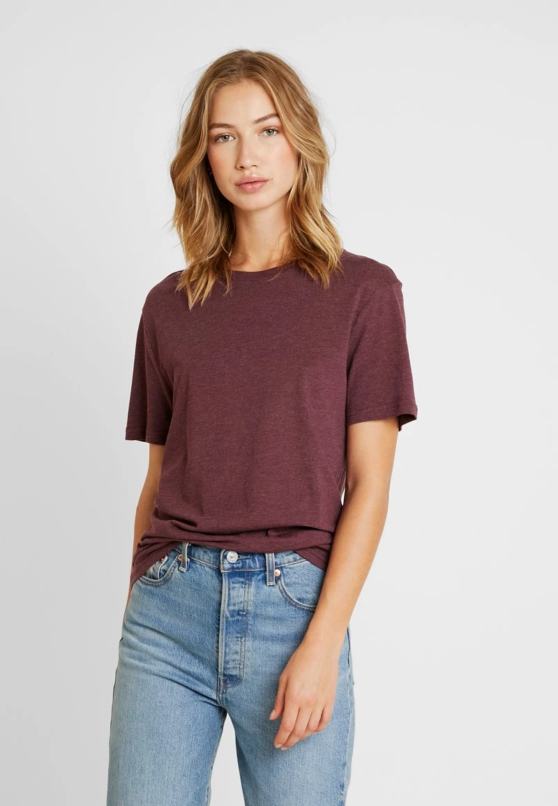 Pier One T-Shirt Basic - Bordeaux Melange – Bild 4