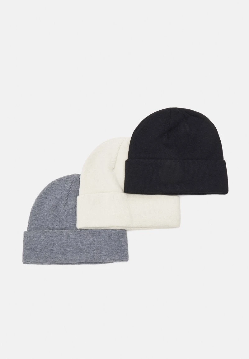 Pier One 3 PACK UNISEX - Mütze - Black/grey/white – Bild 2